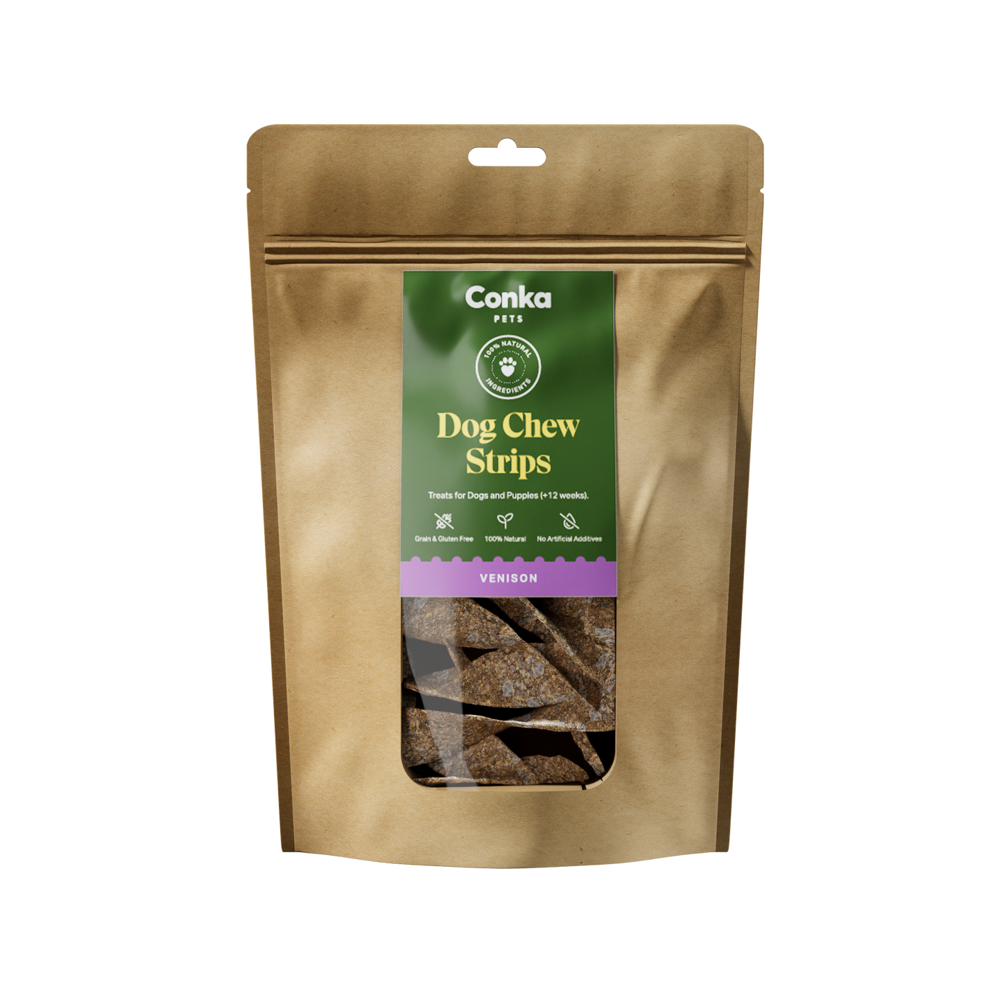 100% Natural Venison Dog Chews