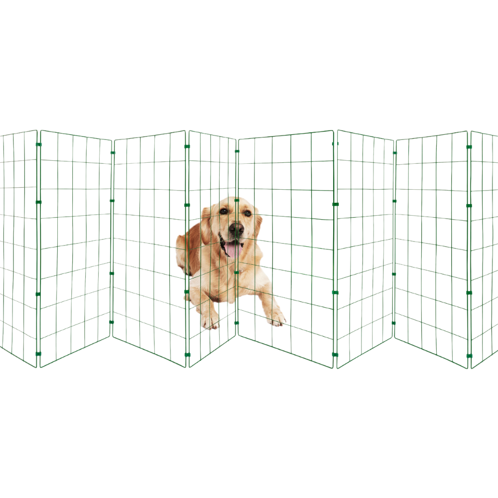 1m High Folding Dog Fence - 100mm x 125mm Mesh Size