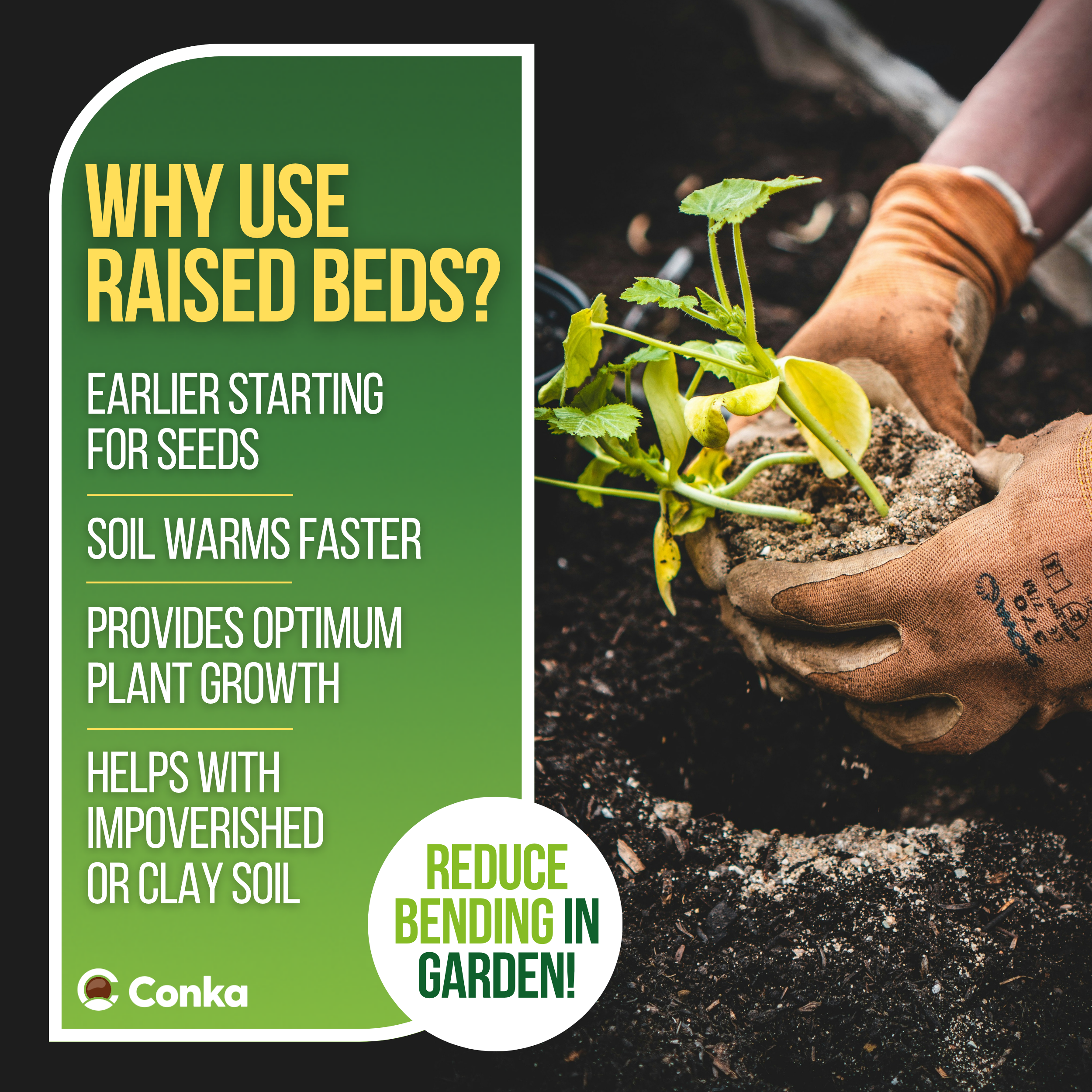 Wooden Garden Raised Grow Beds - FSC Treated Timber - Various Sizes