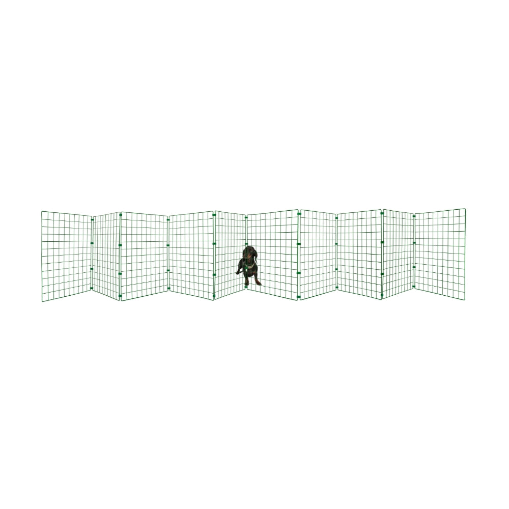 Folding Dog Fence - 60cm High (50mm x 50mm Mesh) Ideal for Puppy/Small Dogs