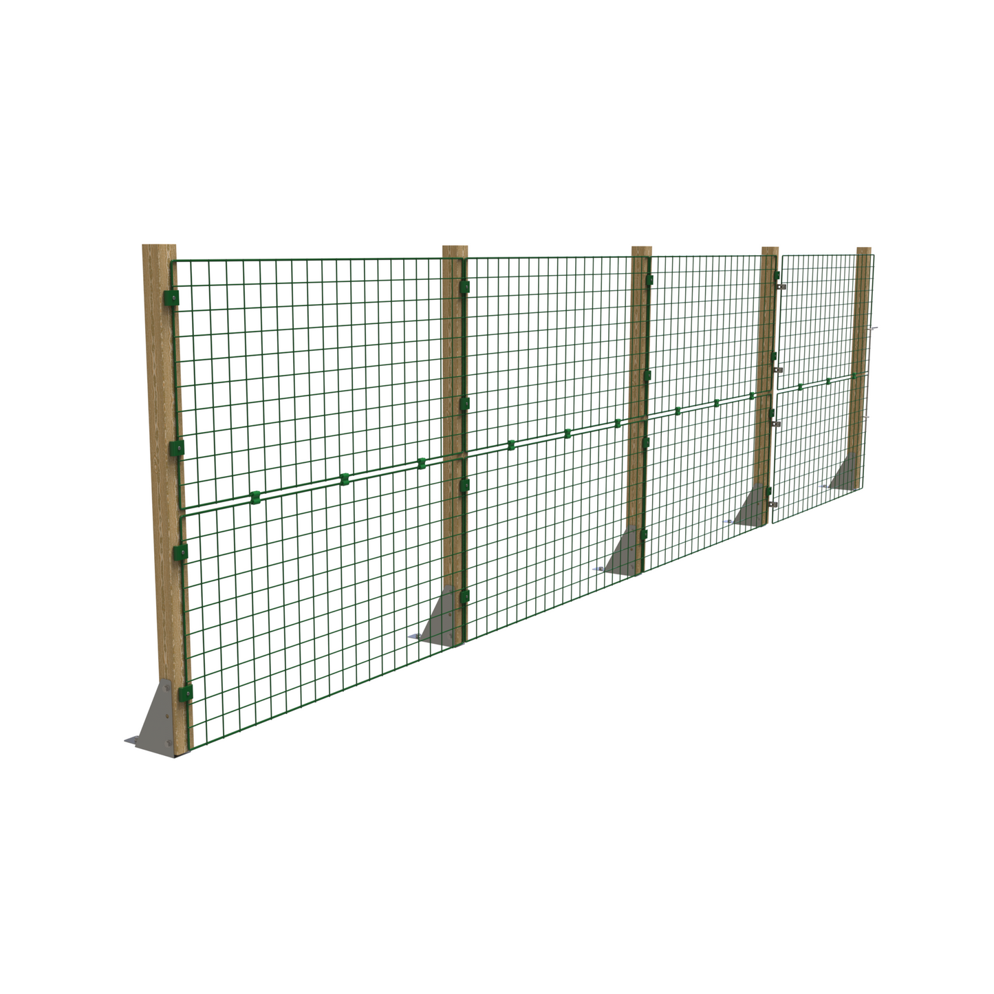 Hard Surface Permanent Fencing - Standard 100mm x 125mm Mesh - Various Heights