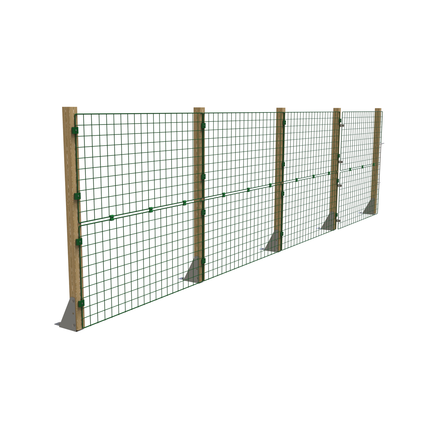 Hard Surface Permanent Fencing -  Standard Mesh - Various Heights