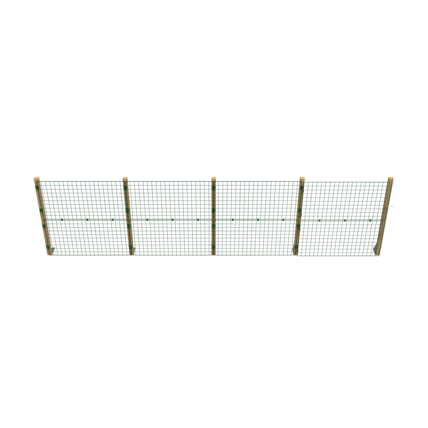 Hard Surface Permanent Fencing - Standard 100mm x 125mm Mesh - Various Heights