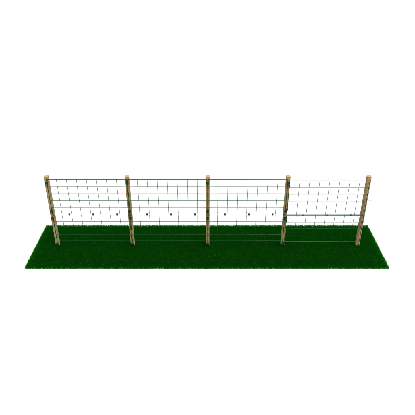 1m High Standard 100mm x 125mm Mesh Permanent Fence