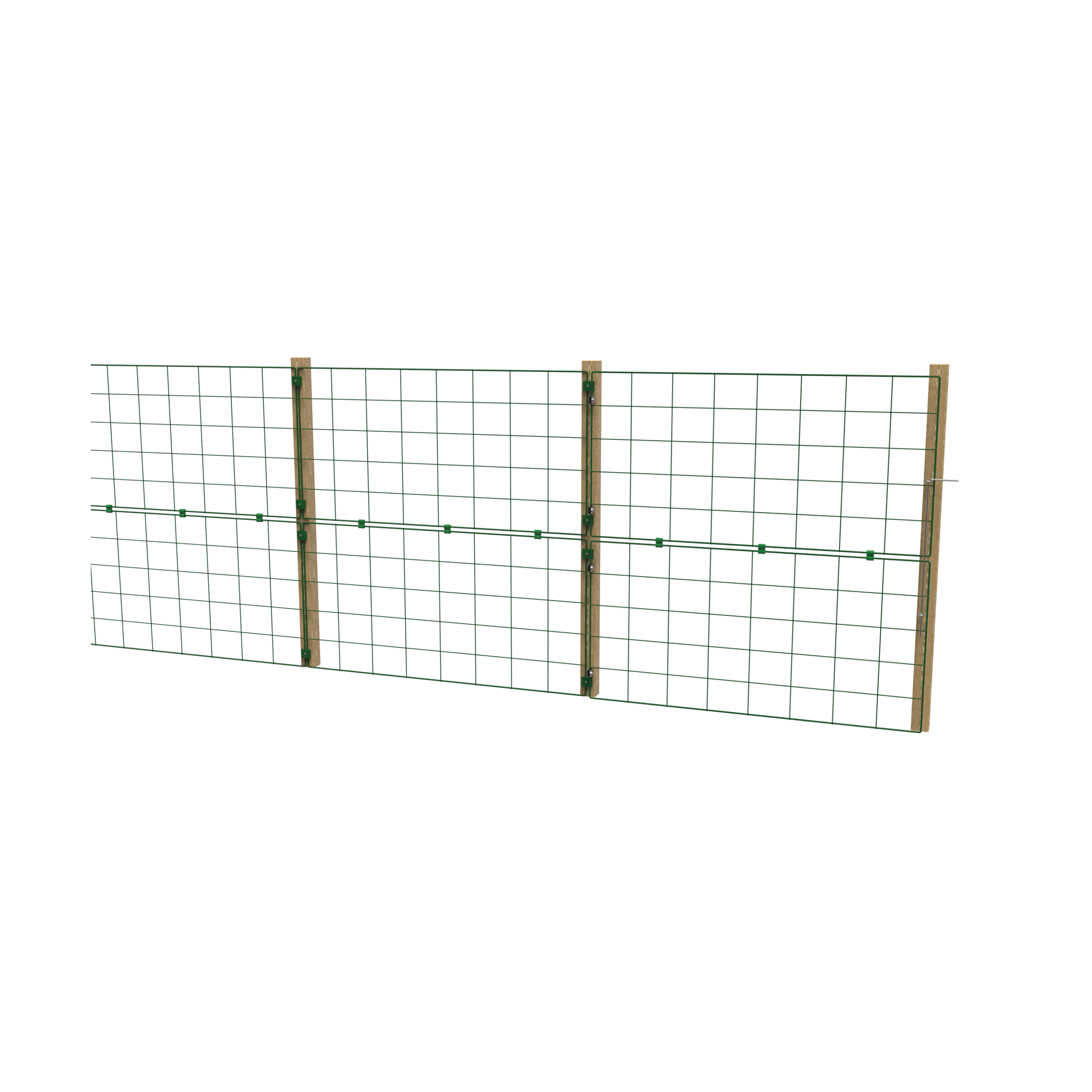 1m High Standard 100mm x 125mm Mesh Permanent Fence