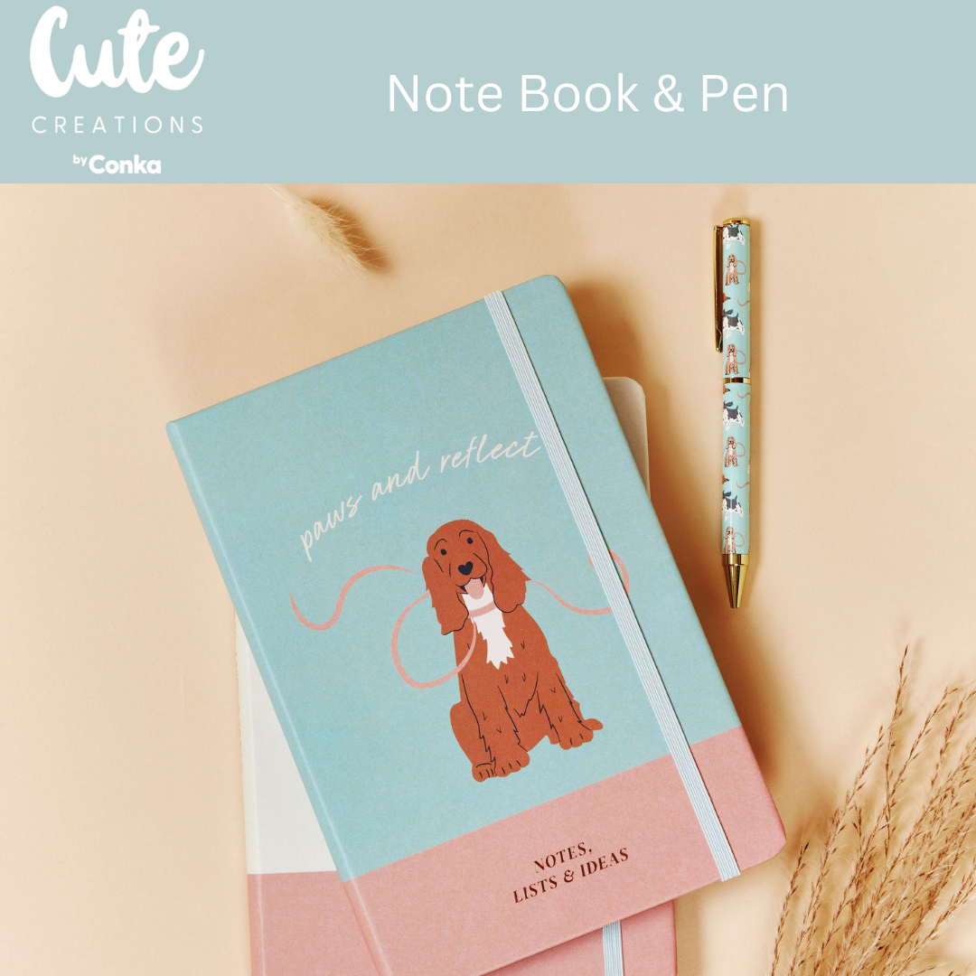 Paws 'n' Plan Spaniel Dog Lovers 7 Piece Stationery Gift Set