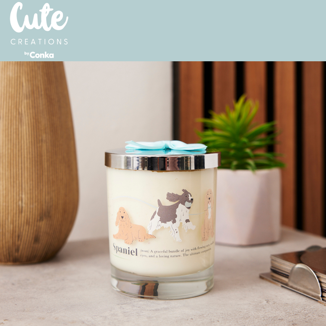 SPANIEL - Relax & Paws Blanket & Candle Gift Set