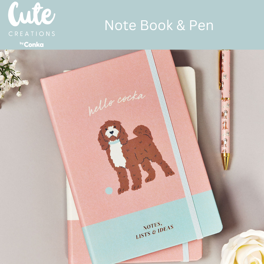 Cockapoo 'Paws 'n' Plan' 7 Piece Stationery Gift Set