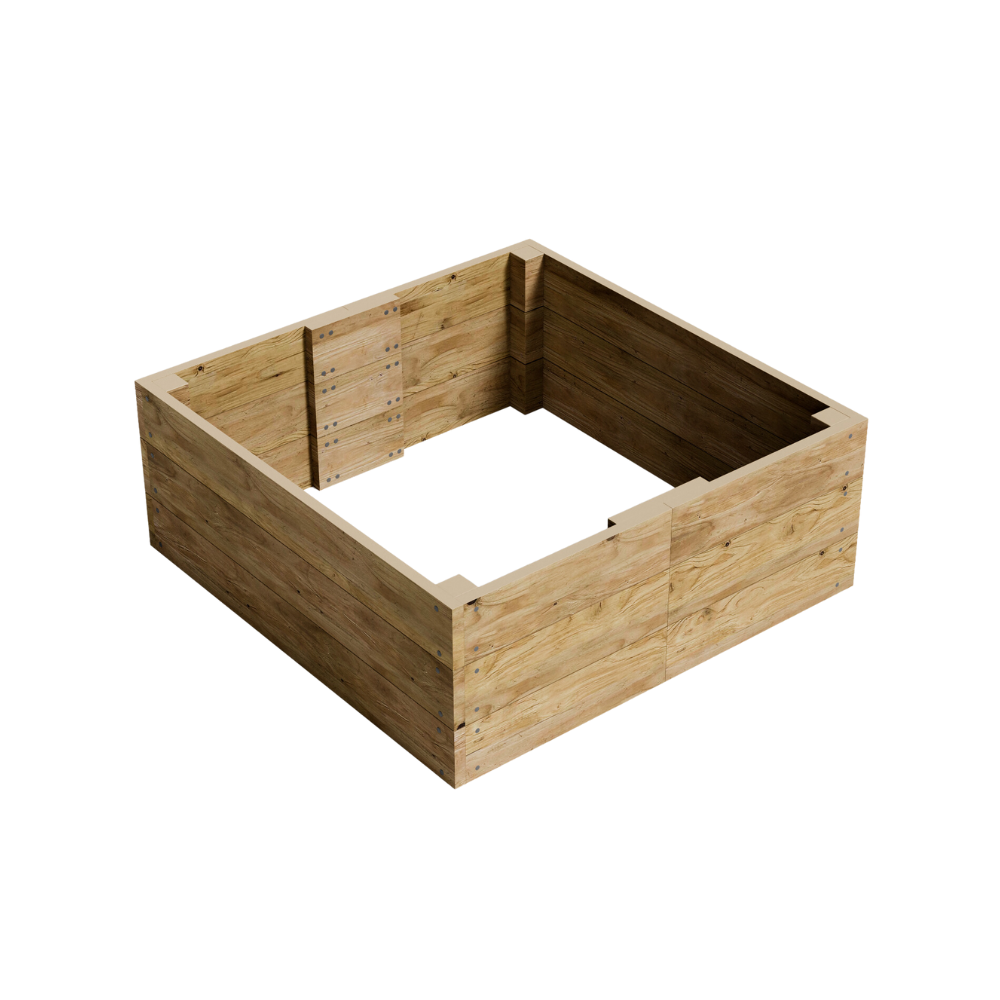 45cm / 18" High - Wooden Raised Bed Kit - FSC Treated Timber
