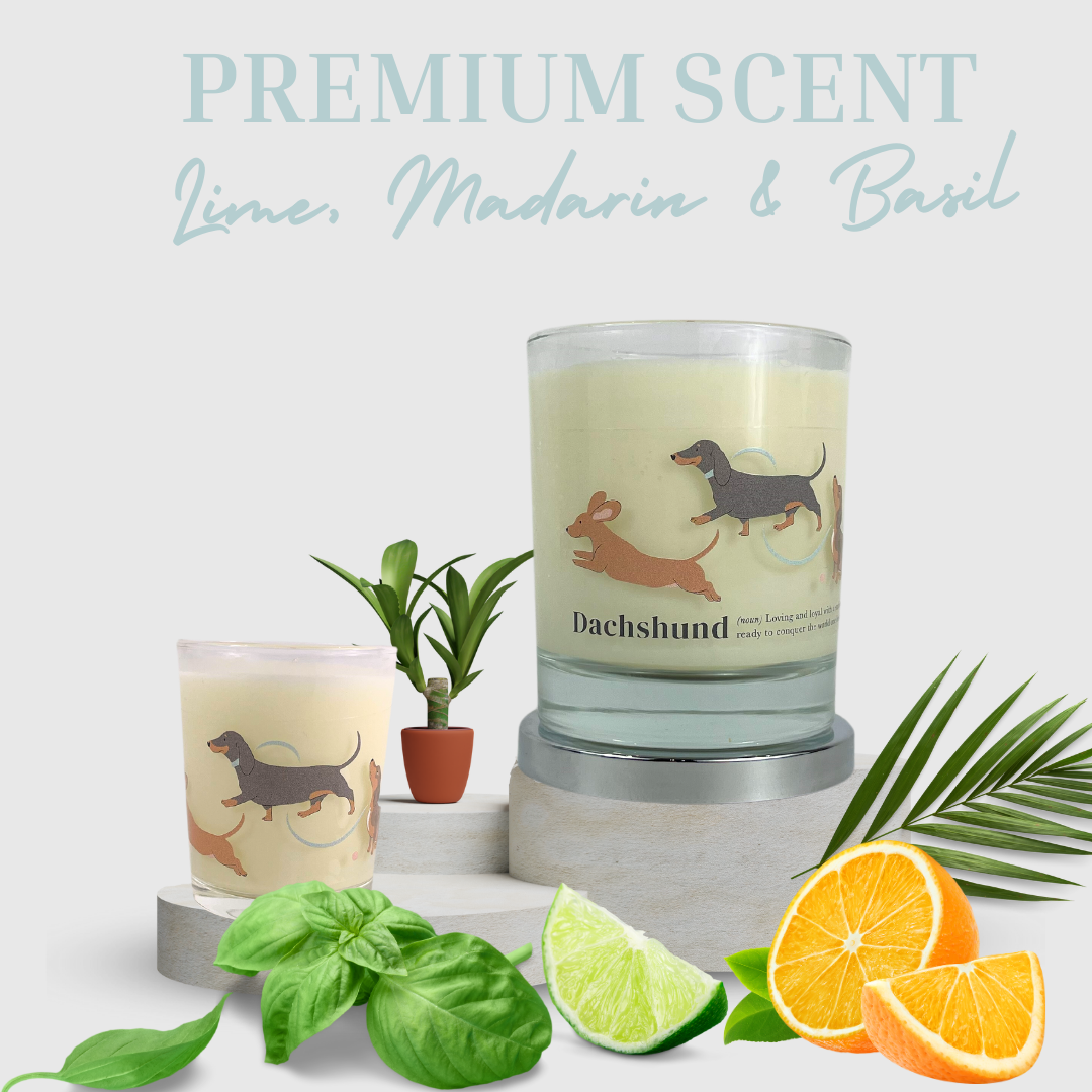 Dachshund Luxury Candle