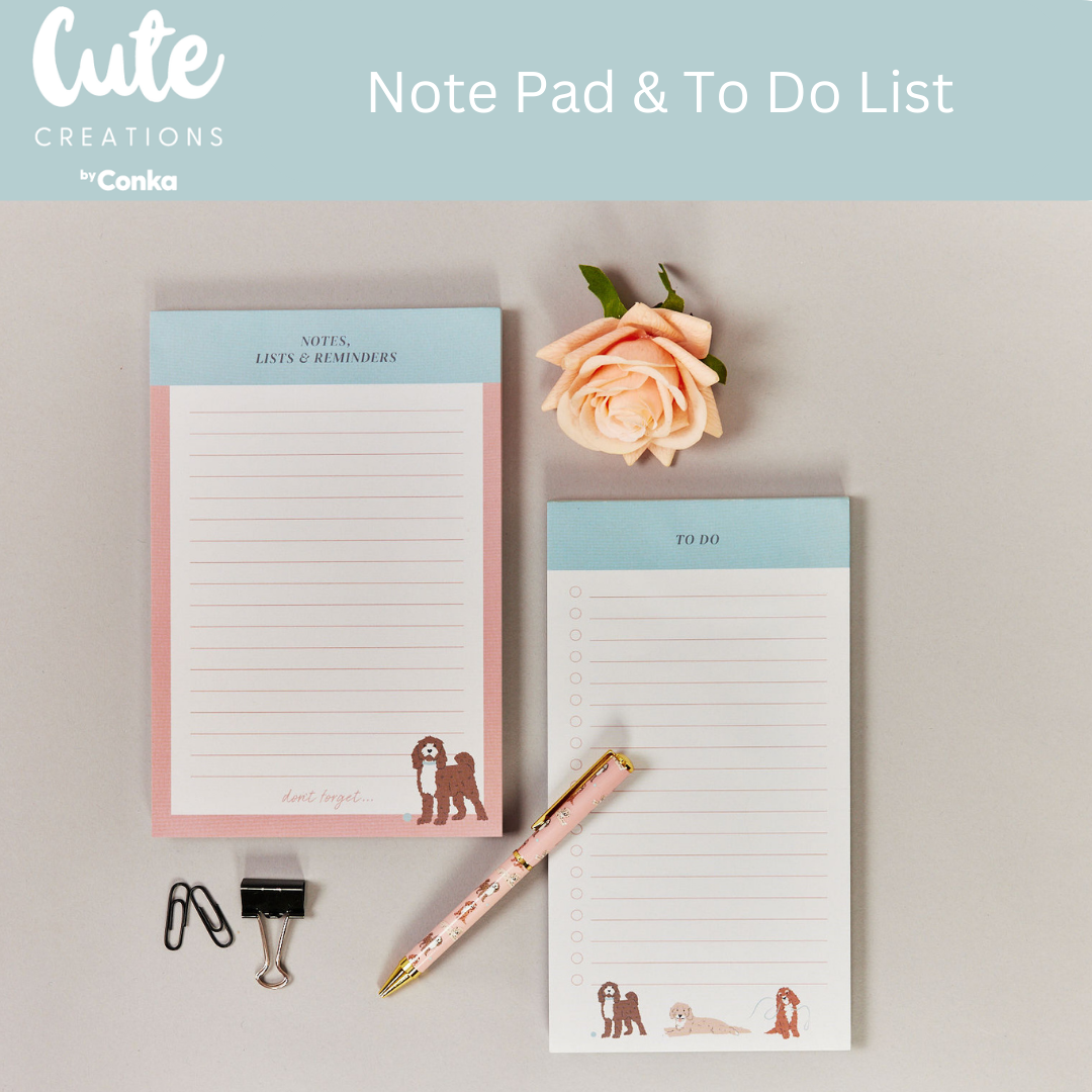 Cockapoo 'Paws 'n' Plan' 7 Piece Stationery Gift Set