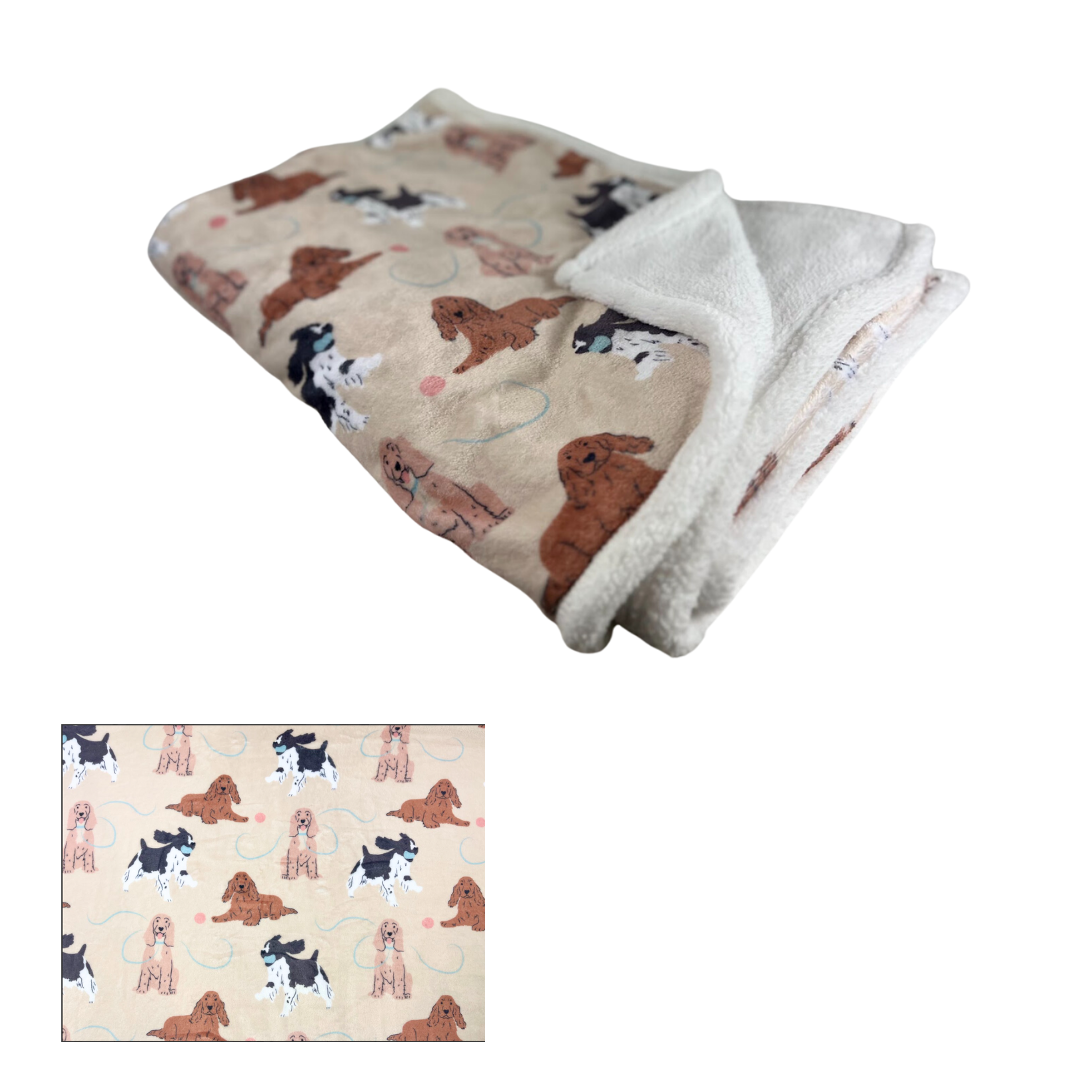SPANIEL - Relax & Paws Blanket & Candle Gift Set