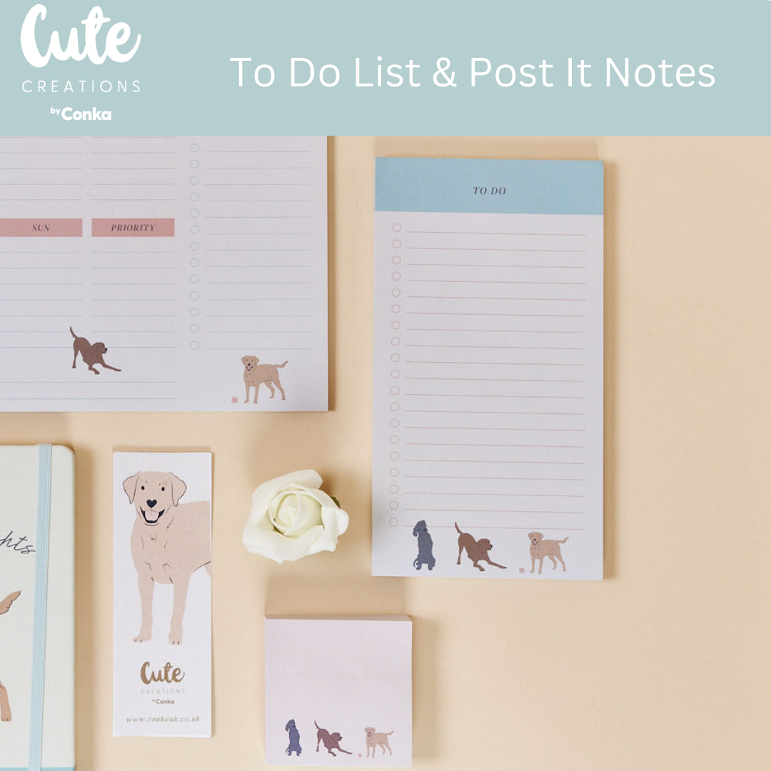 Paws 'n' Plan Labrador Design 7 Piece Stationery Gift Set