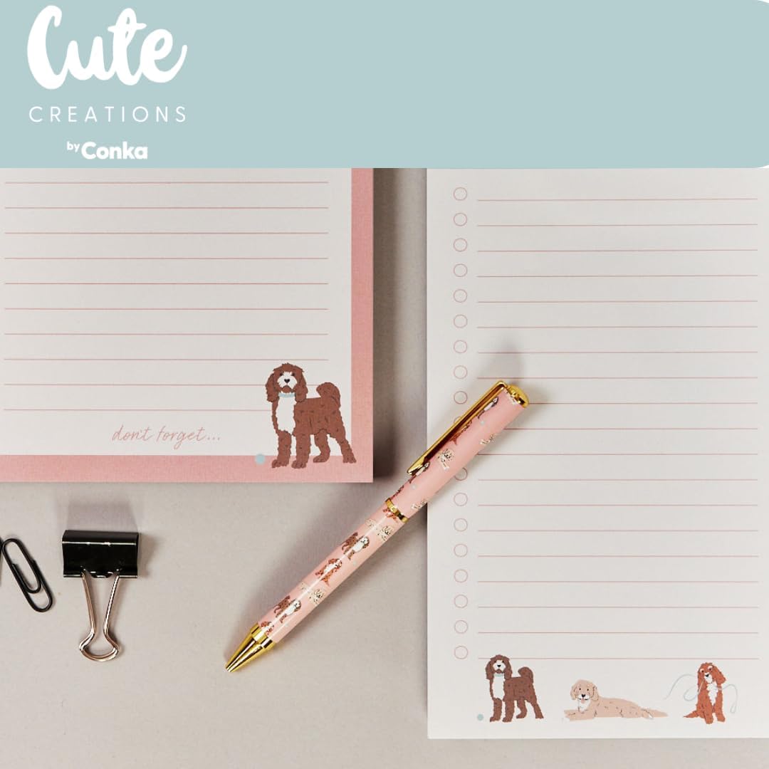 Cockapoo Dog Pen - Premium Black Writing Pen with Adorable Cockapoo Design