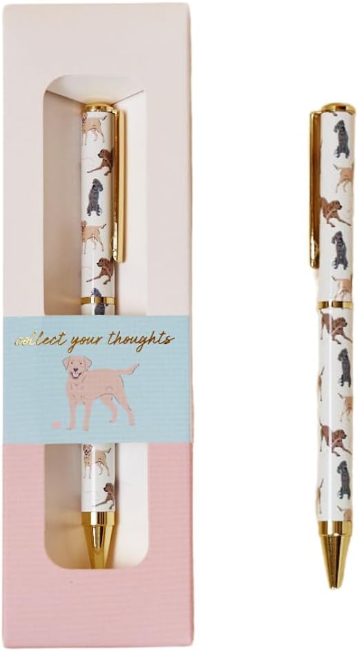 Labrador Dog Pen - Premium Black Writing Pen with Adorable Labrador Design