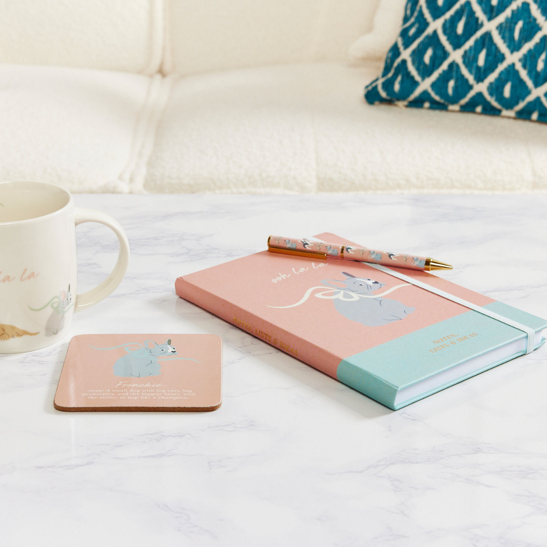 French Bulldog 'Scripted Moments' Gift Set - Notebook & Pen