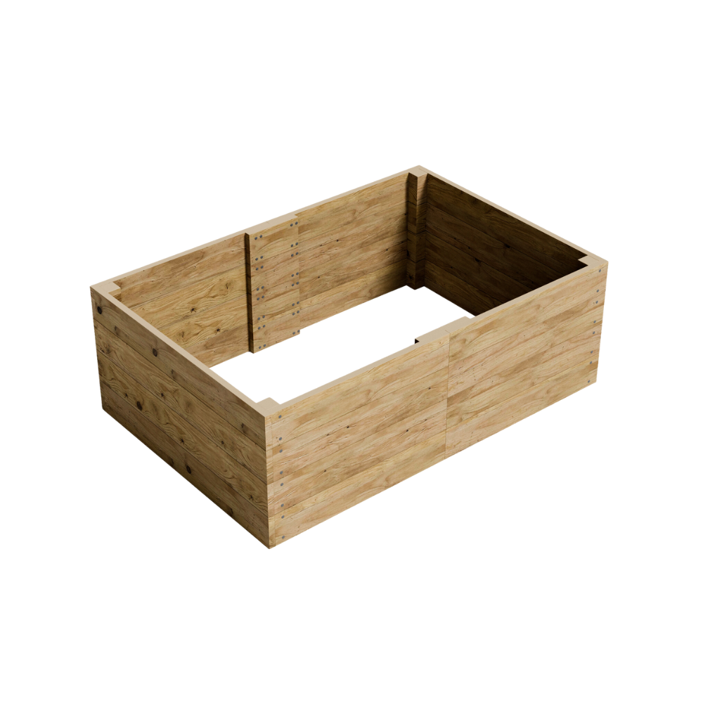 60cm / 24" High - Wooden Raised Bed Kits - FSC Treated Timber
