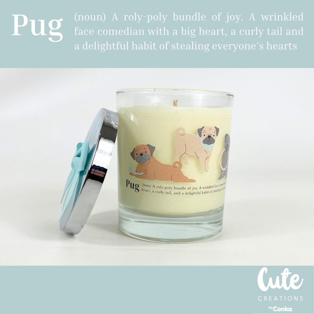 Pug Luxury Candle