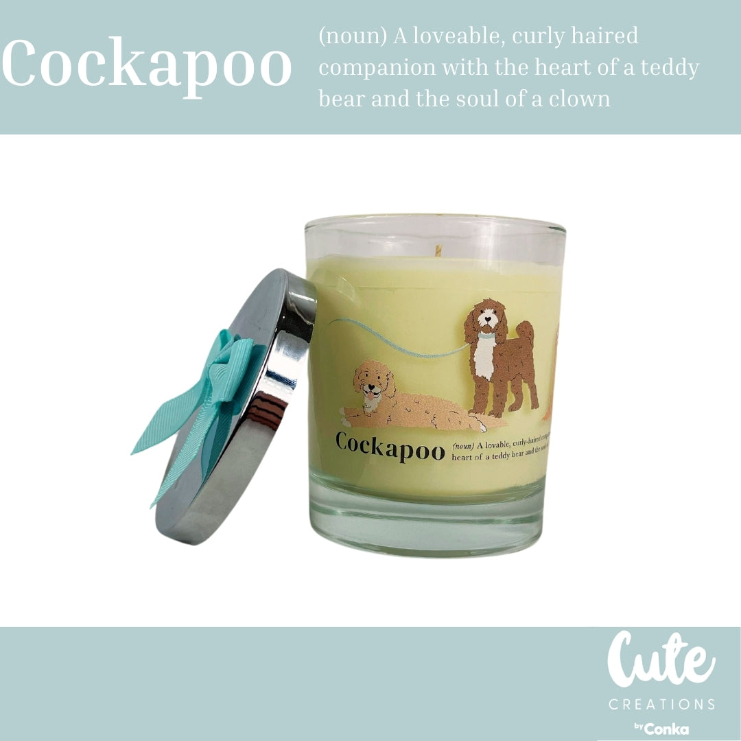 Cockapoo Luxury Soy Candle. Hand Poured in the UK. Comes in Gift Box