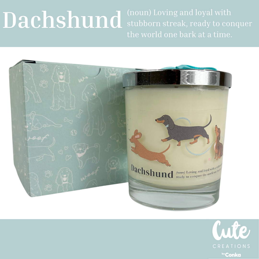 Dachshund Sausage Dog Luxury Candle