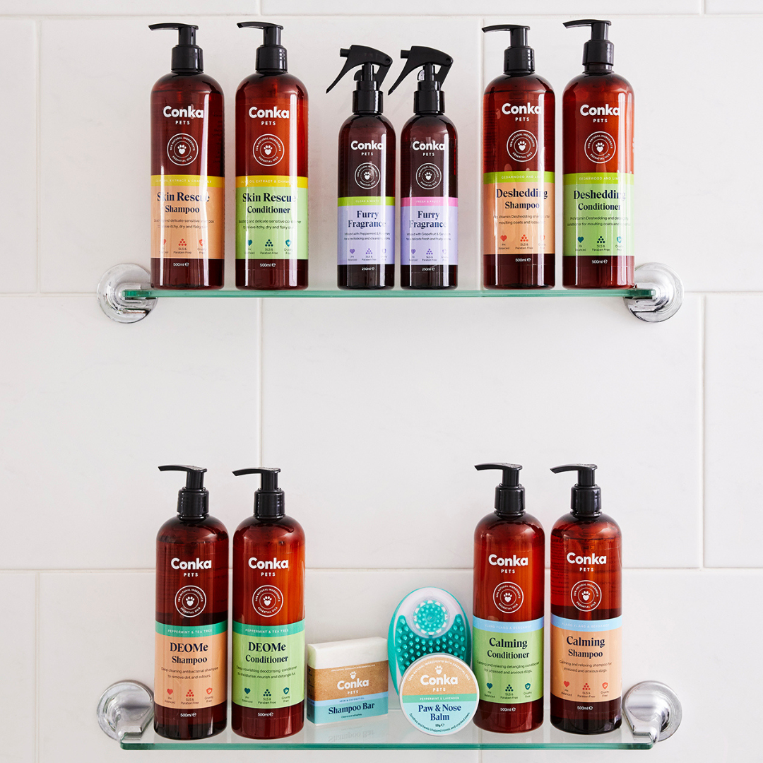 Deshedding Shampoo & Conditioner with FREE Bath & Groom Brush