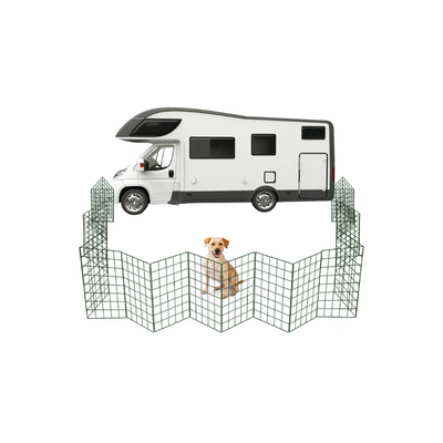 1m High Caravan, Motorhome, Tent, Pitch Dog Fencing - Standard Mesh (100mm x 125mm)