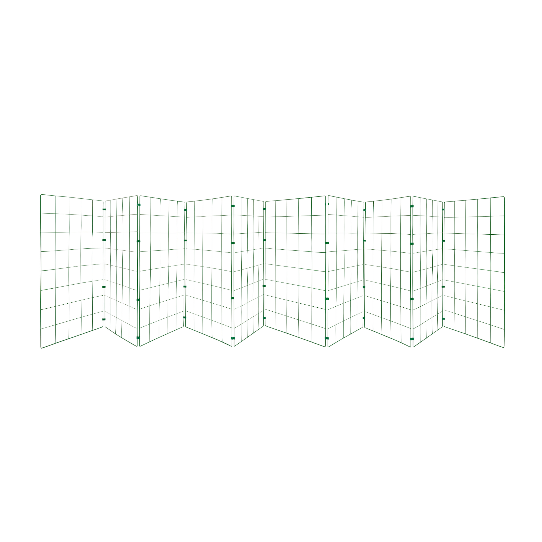 1m High Folding Dog Fence - 100mm x 125mm Mesh Size