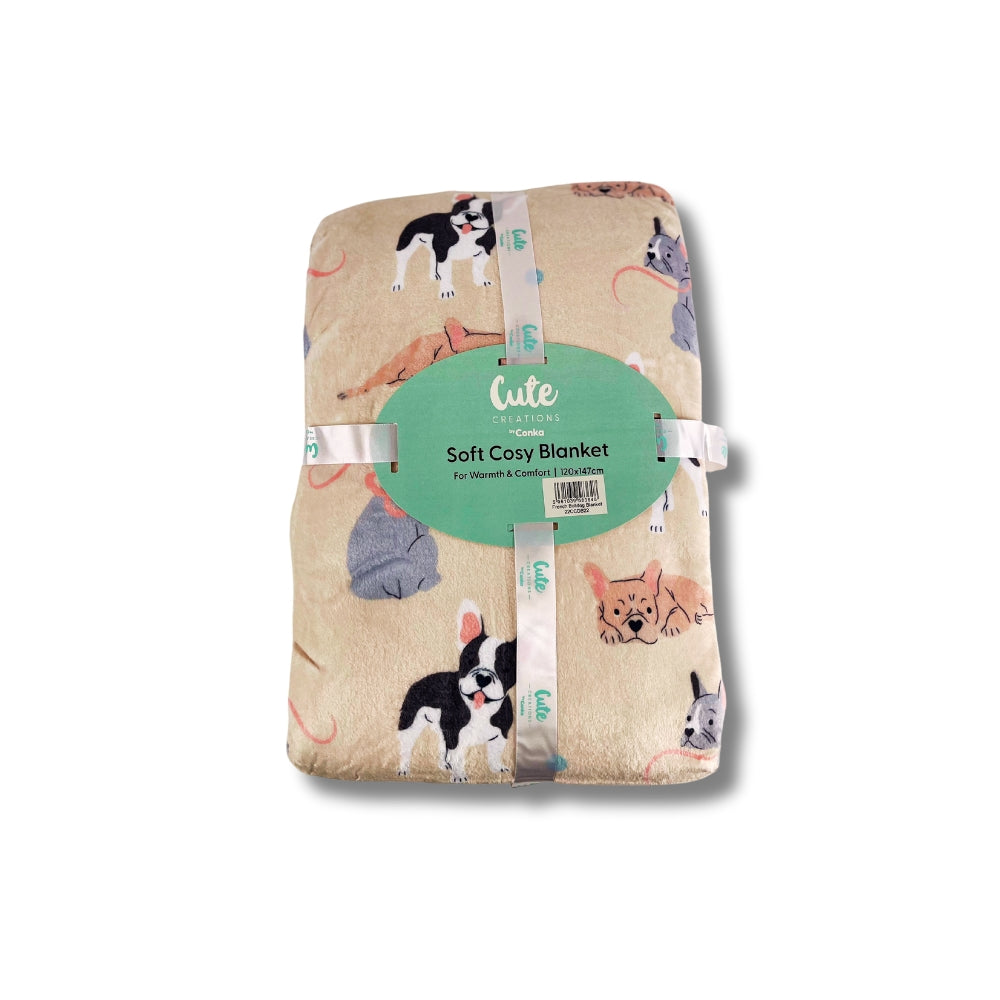 French Bulldog Dog Blankets/Throws