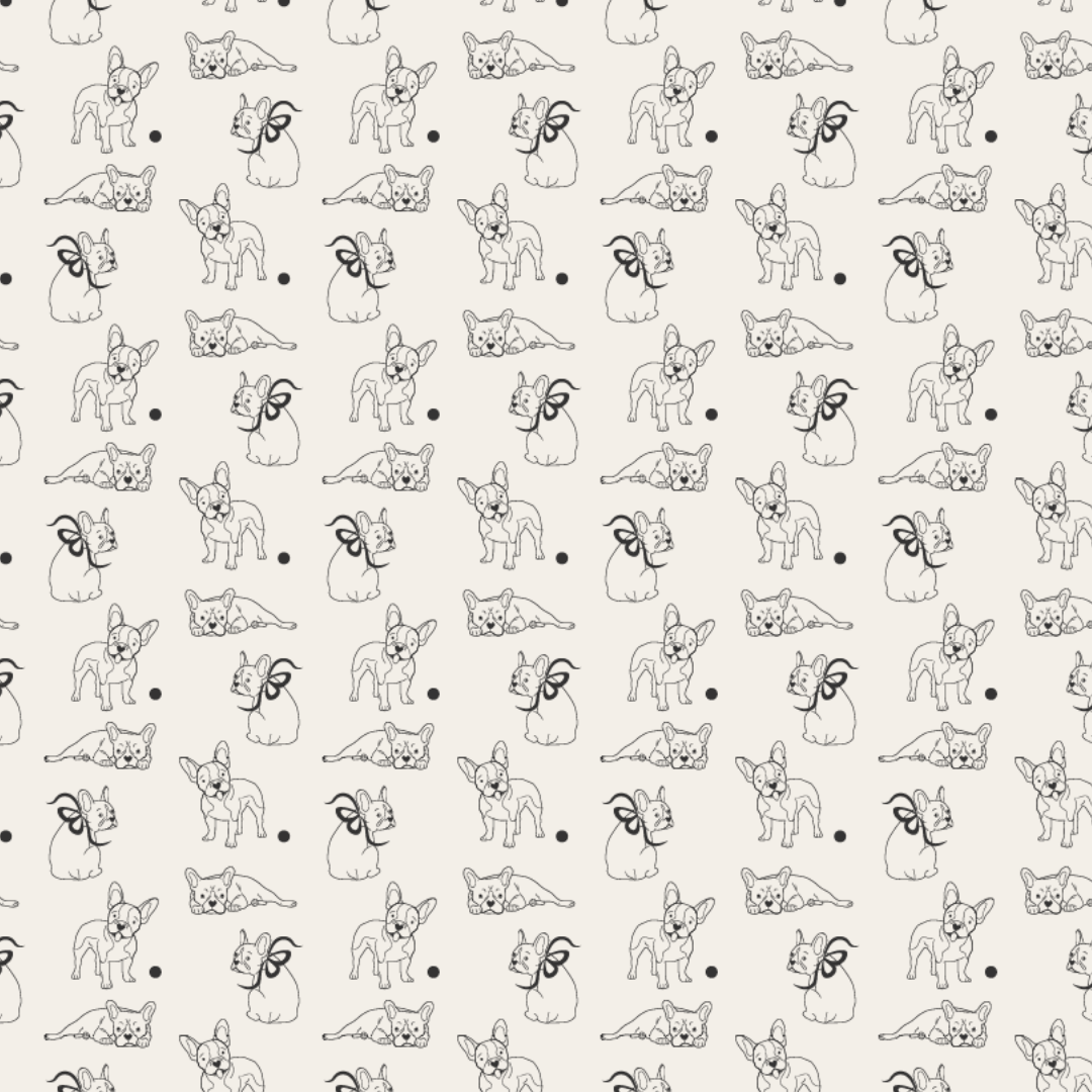 French Bulldog Design Scarf