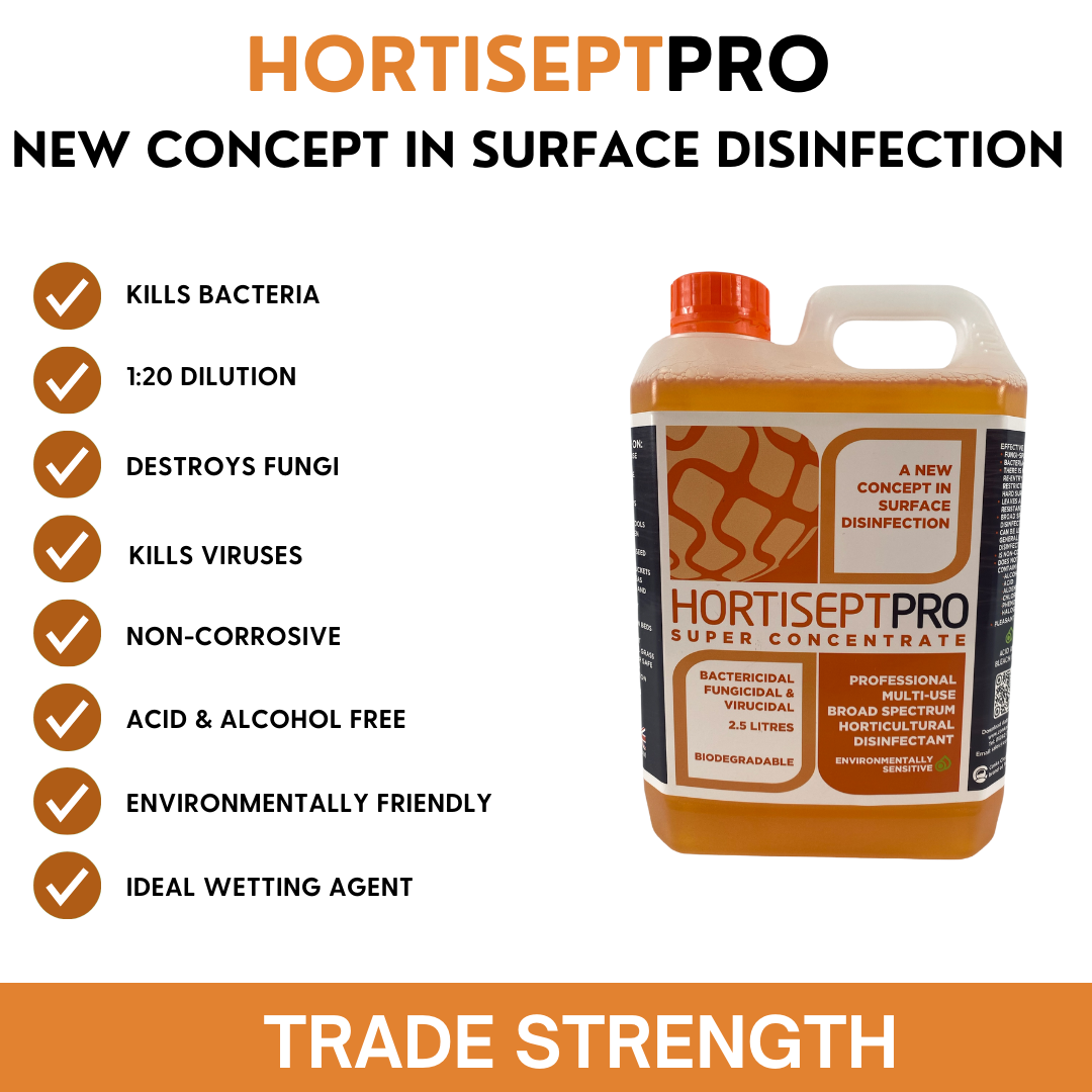 Hortisept Pro Concentrate 2.5ltrs Horticultural Disinfectant Solution