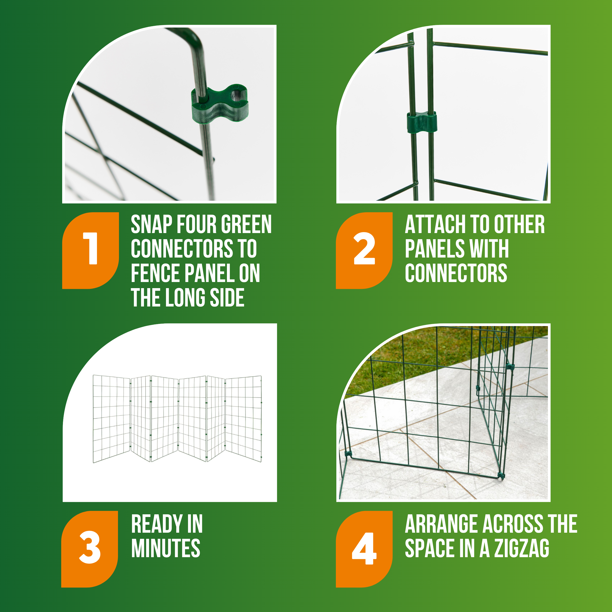 60cm High - 50mm Mesh - Caravan, Motorhome, Tent, Pitch Dog Fencing