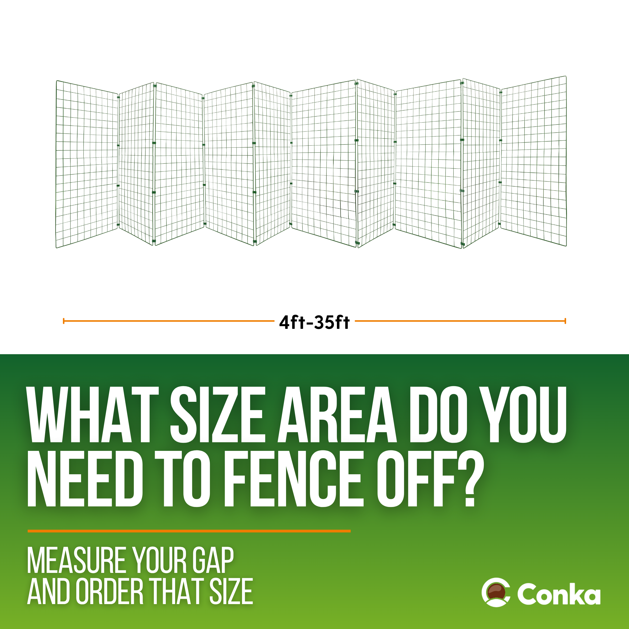 60cm High - 50mm Mesh - Caravan, Motorhome, Tent, Pitch Dog Fencing