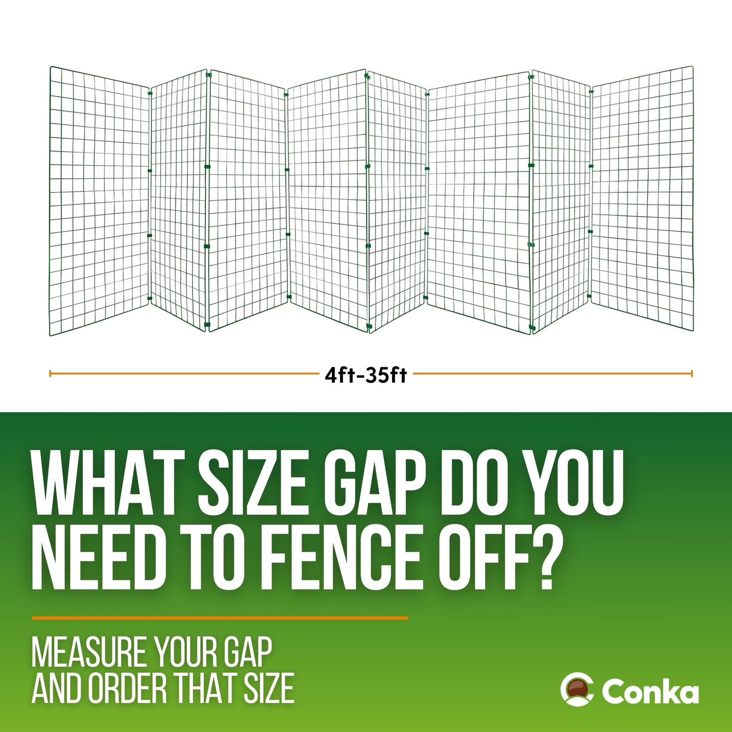 Folding Dog Fence - 60cm High (50mm x 50mm Mesh) Ideal for Puppy/Small Dogs