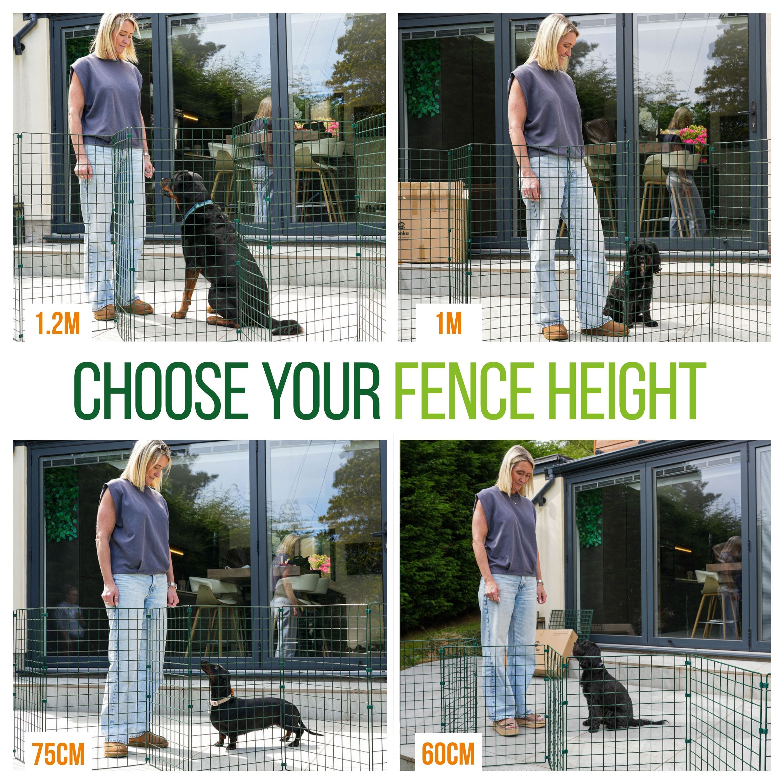 1m High Folding Dog Fence