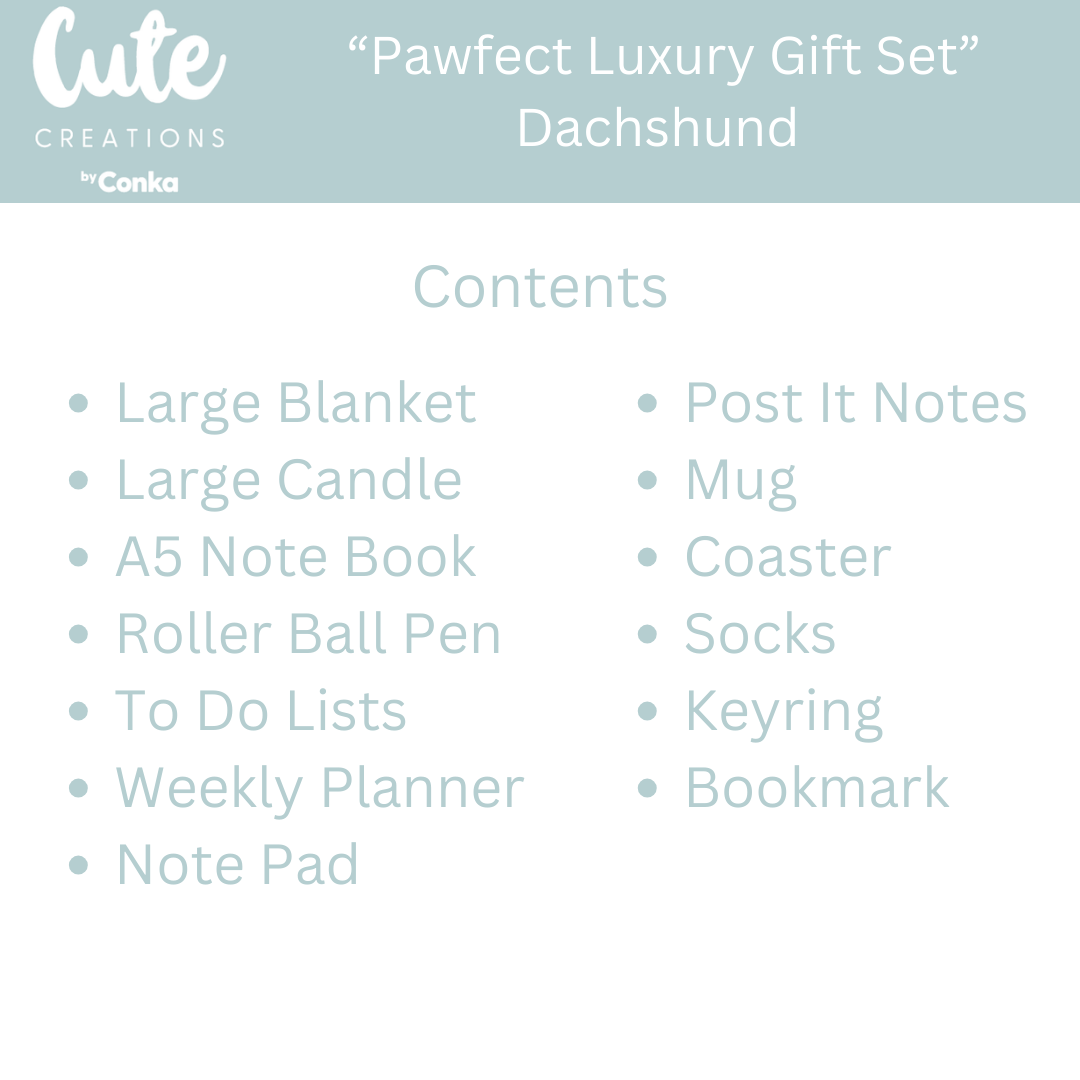 Dachshund 'Pawfect Luxury' Bumper Gift Set
