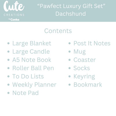 Dachshund 'Pawfect Luxury' Bumper Gift Set