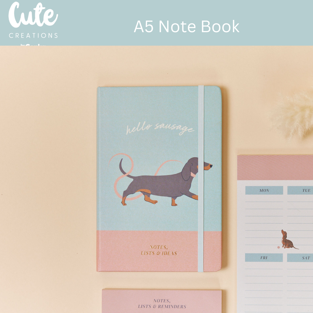 Dachshund 'Scripted Moments' Gift Set - Notebook & Pen