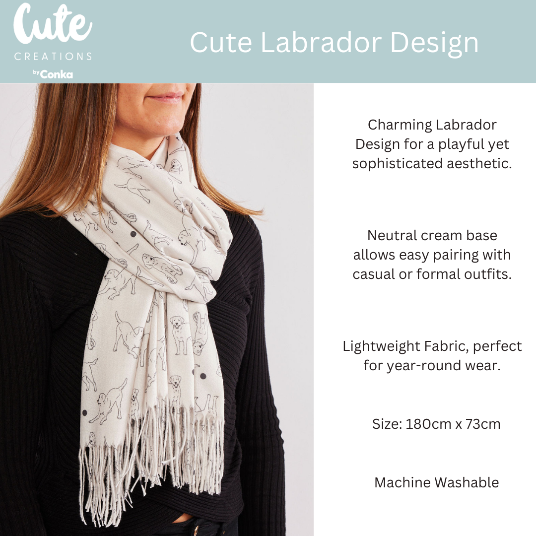 Labrador Design Scarf