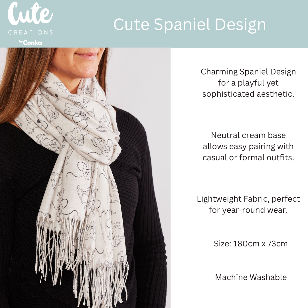 Spaniel Design Scarf