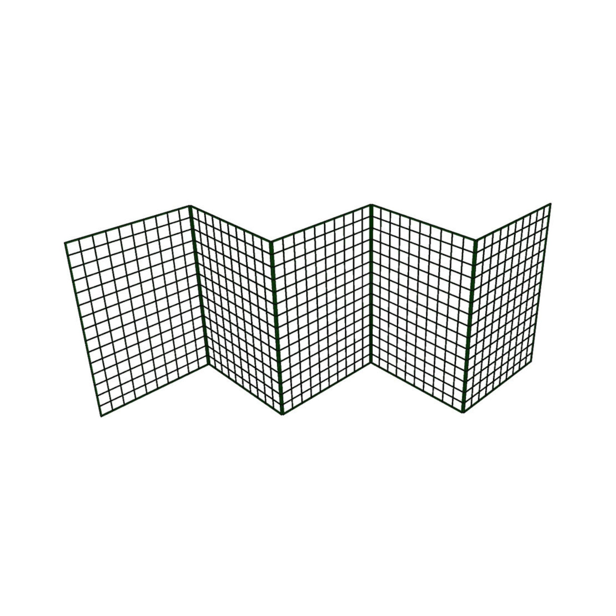 Folding Dog Fence - 60cm High (50mm x 50mm Mesh) Ideal for Puppy/Small Dogs