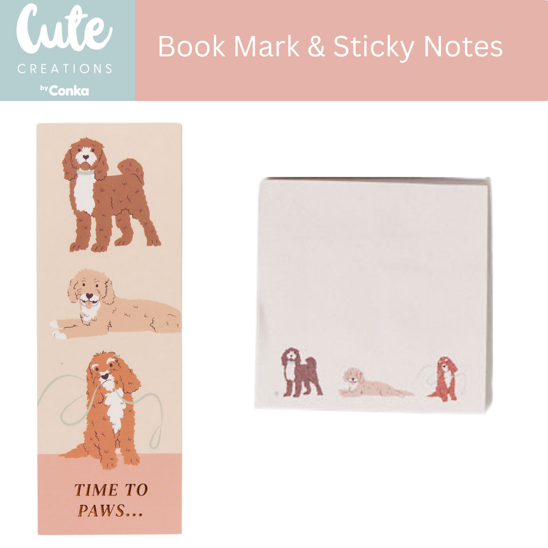 Cockapoo Jot 'n' Journal Gift Set - Notebook, Pen, Sticky Notes, Bookmark