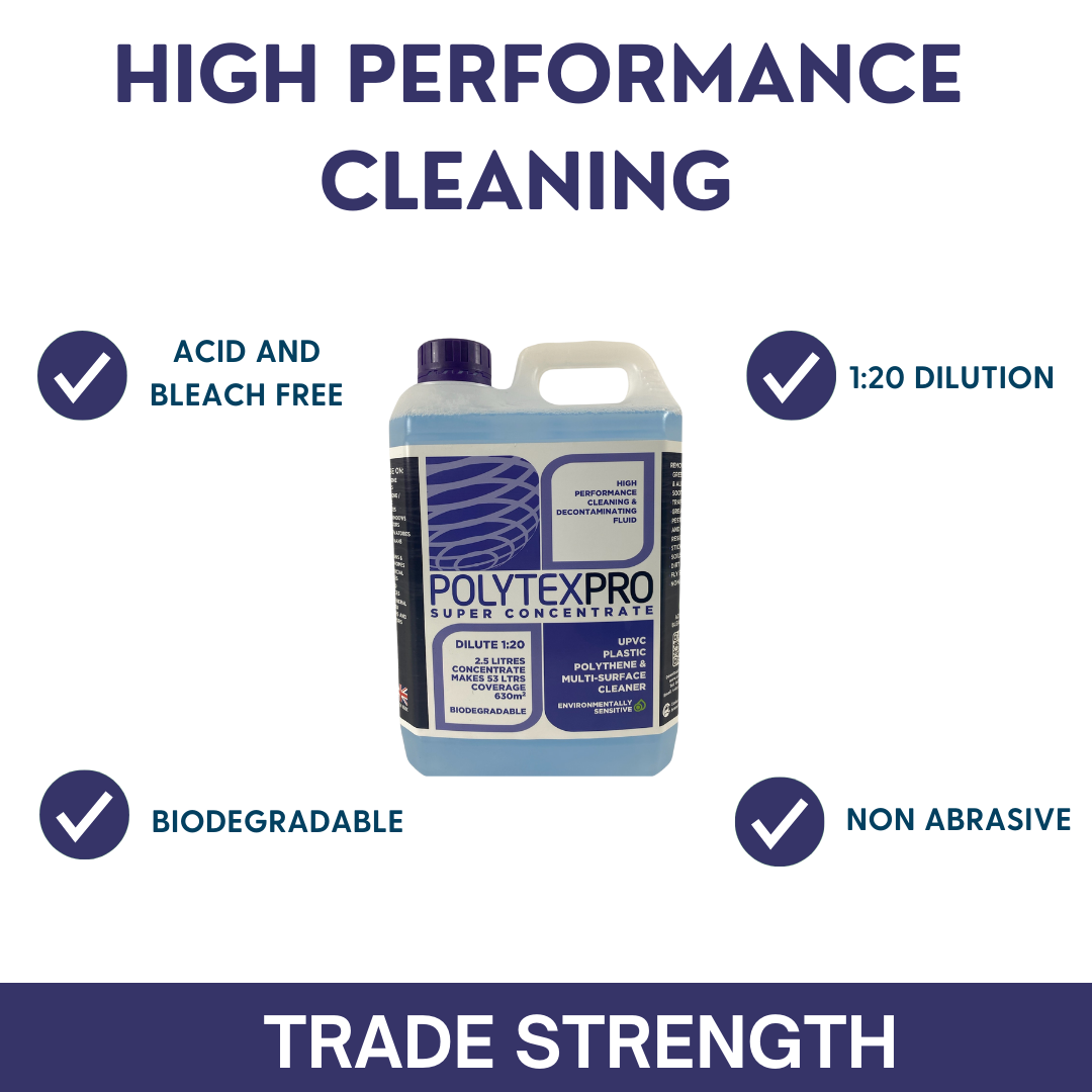 Polytex Pro Concentrate UPVC, Plastic Surface Cleaner 2.5ltr
