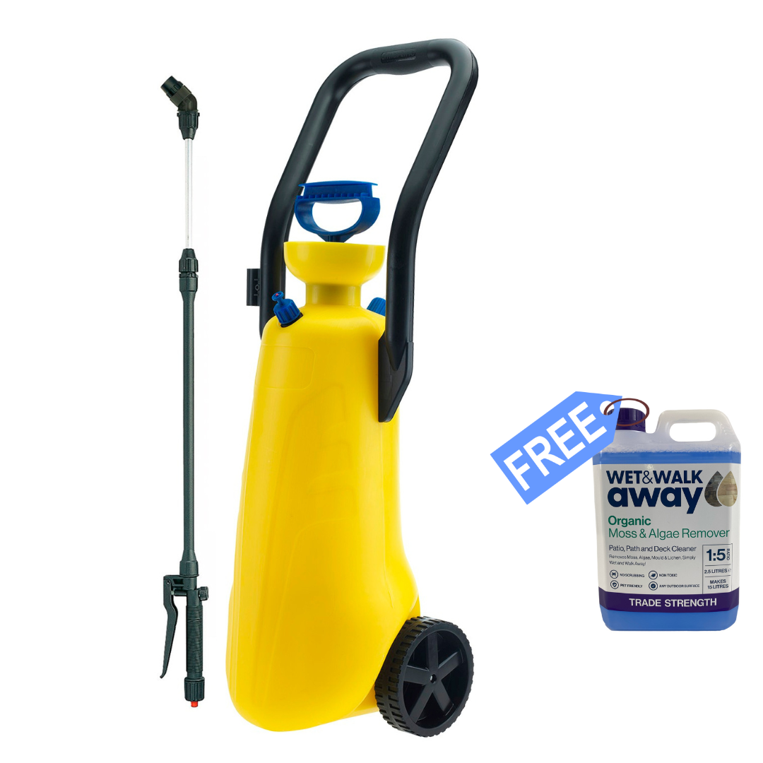 DiMartino 15Ltr Wheeled Pressure Pump Garden Sprayer