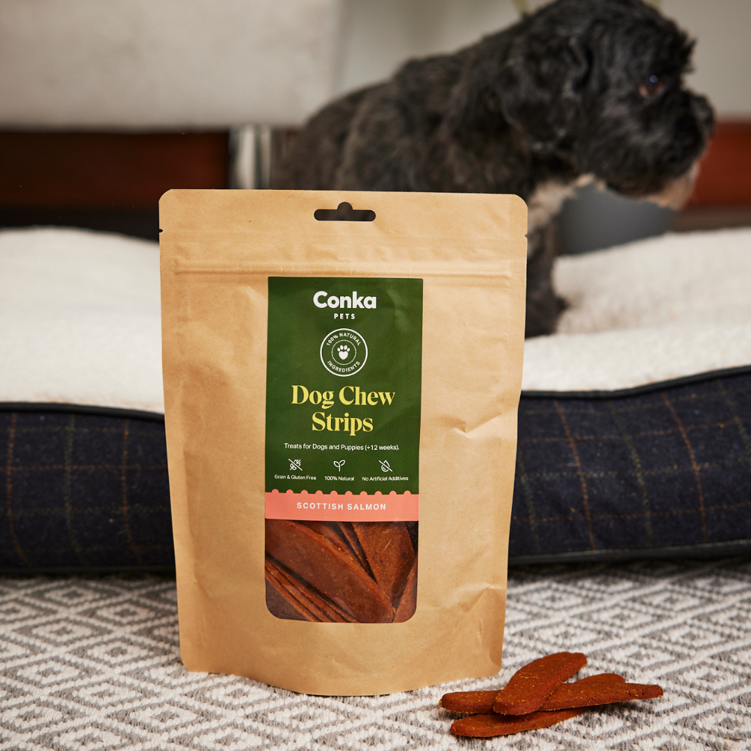 100% Natural Salmon Strips Dog Chews