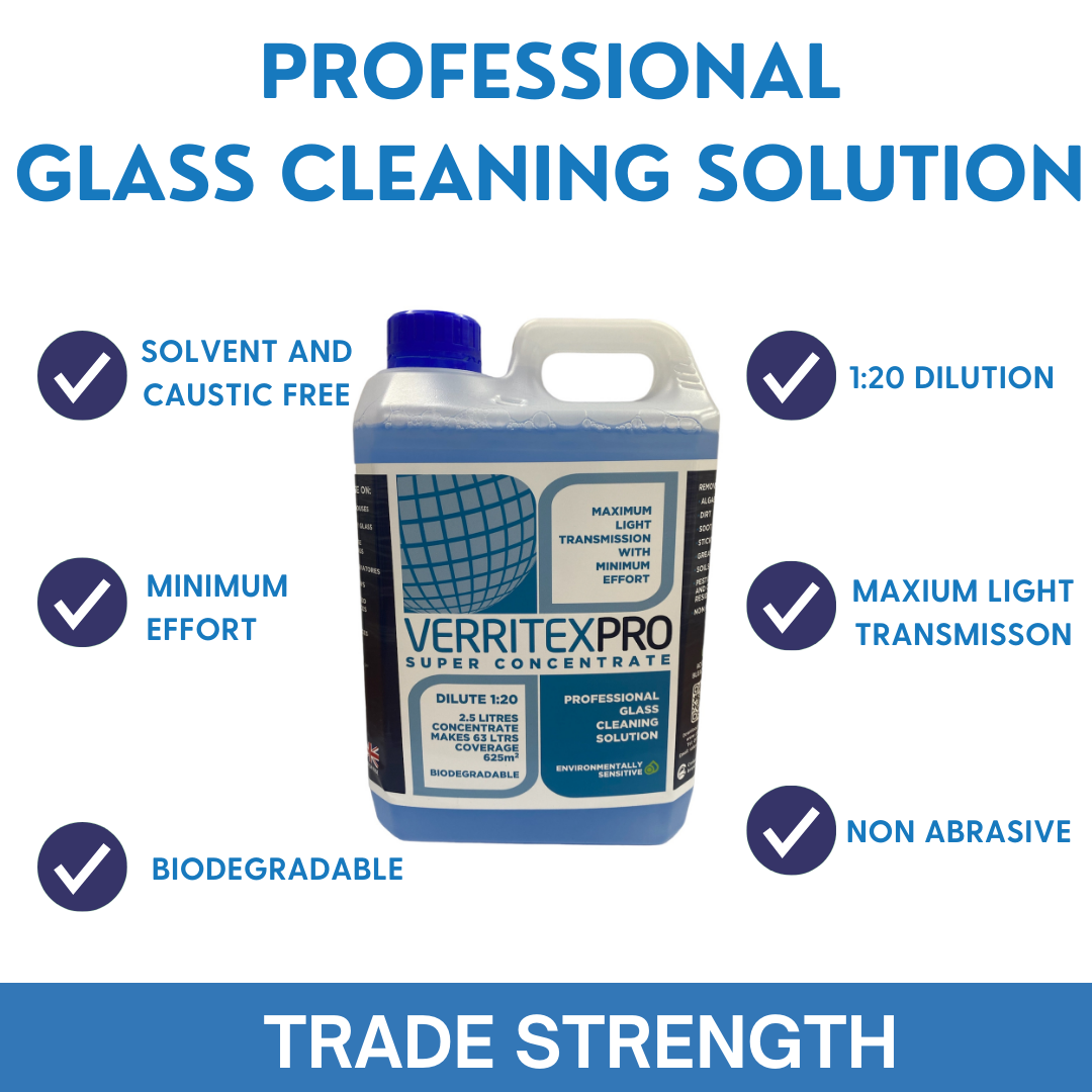 Verritex Pro Professional Glass Cleaner Concentrate 2.5 ltr