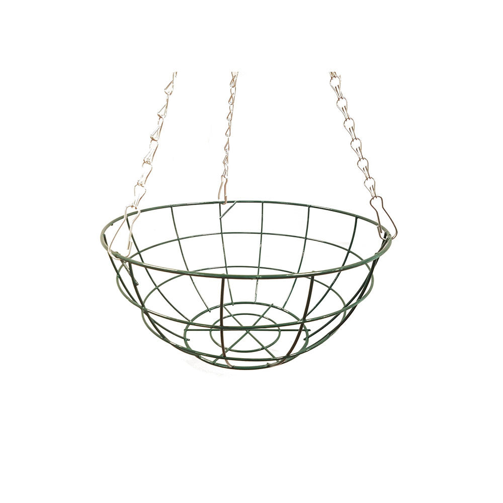 14″ Grower Wire Hanging Basket With Strong 3 Strand Clip On Chain