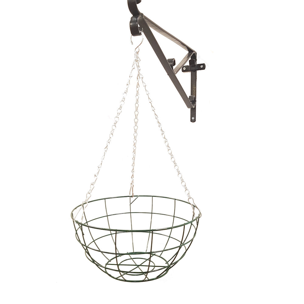 14″ Grower Wire Hanging Basket With Strong 3 Strand Clip On Chain