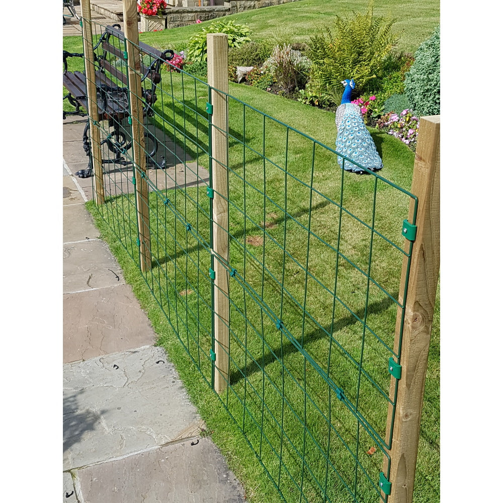 1m High Standard 100mm x 125mm Mesh Permanent Fence