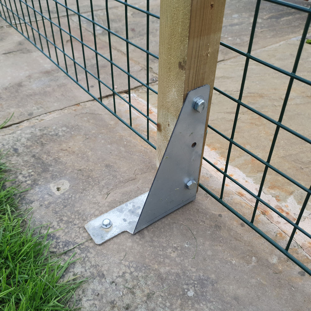 Hard Surface Permanent Fencing - Standard 100mm x 125mm Mesh - Various Heights