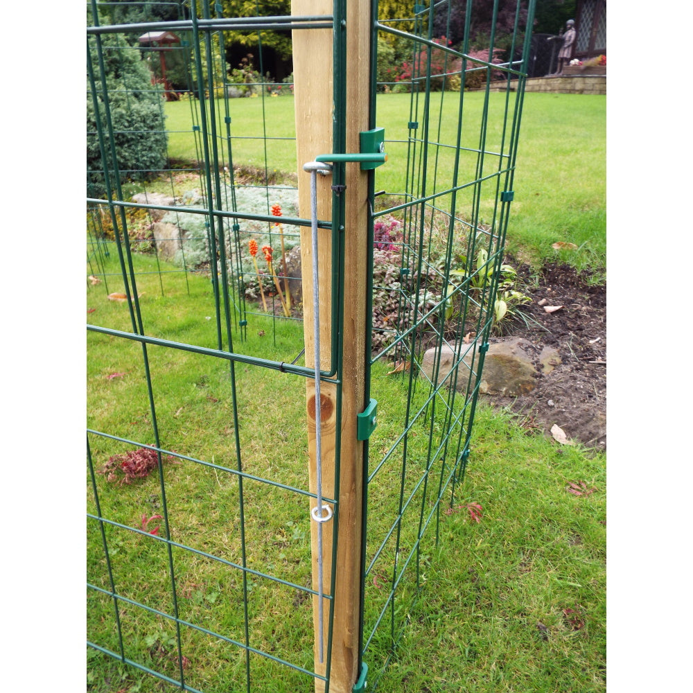 1m High Standard 100mm x 125mm Mesh Permanent Fence